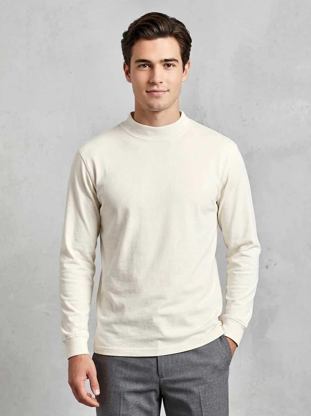 Bowen & Wright Men's Cotton Long Sleeve Tee Size Large